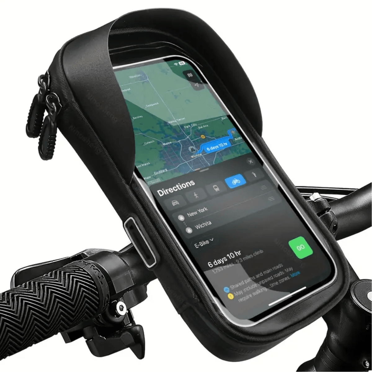 Waterdichte Telefoonhouder voor Fiets en Motor met Zonneklep